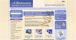 Desktop Screenshot of laborversand.de